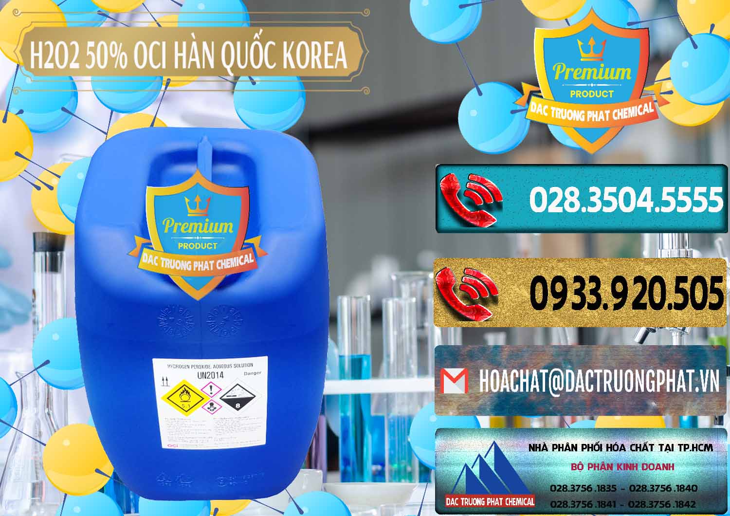 Phân phối _ bán H2O2 - Hydrogen Peroxide 50% OCI Hàn Quốc Korea - 0075 - Đơn vị chuyên cung cấp _ bán hóa chất tại TP.HCM - hoachatdetnhuom.com