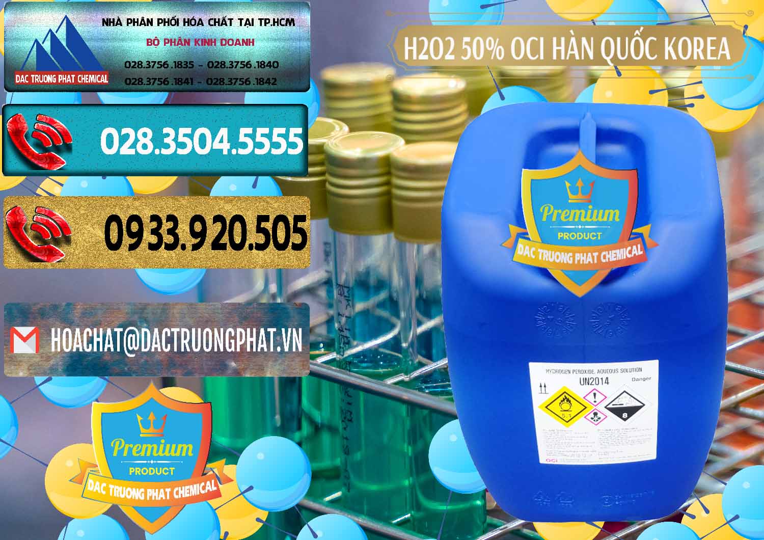 Cty kinh doanh ( bán ) H2O2 - Hydrogen Peroxide 50% OCI Hàn Quốc Korea - 0075 - Cty cung cấp _ phân phối hóa chất tại TP.HCM - hoachatdetnhuom.com