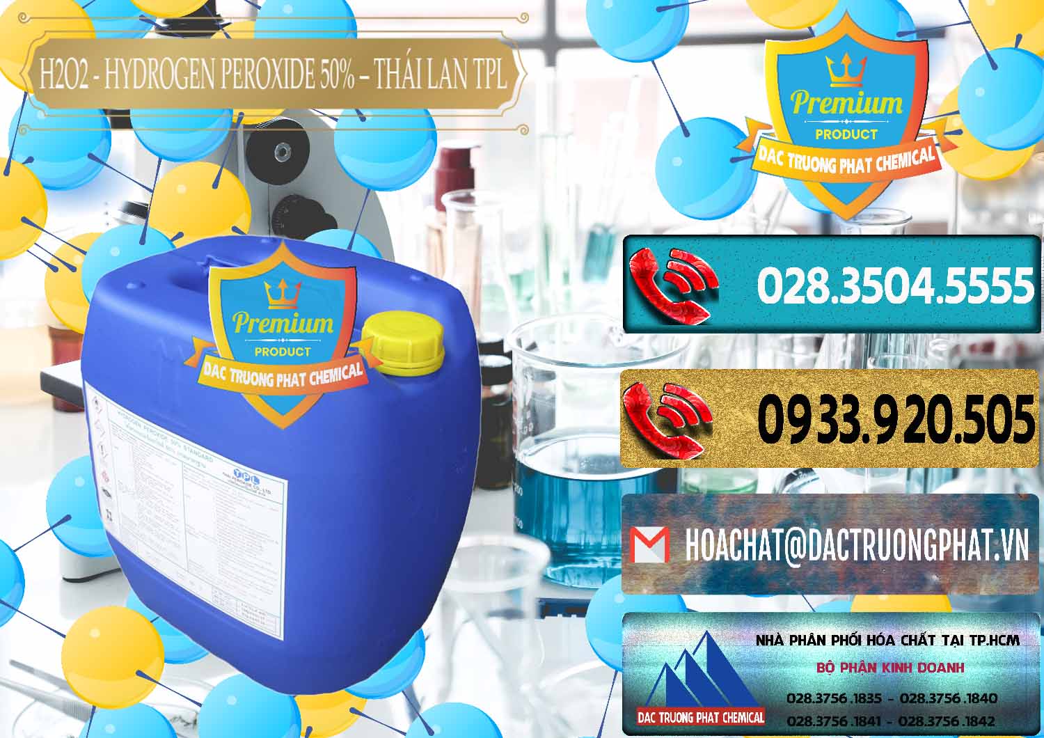 Đơn vị bán © phân phối H2O2 ß Hydro Peroxit Dạng Nước 50% TPL Thái Lan Thailand tại Tây Ninh Công ty chuyên bán ( cung ứng ) H2O2 - Hydrogen Peroxide 50% Thái Lan TPL - 0076 - Cty chuyên cung cấp và nhập khẩu hóa chất tại TP.HCM - hoachatdetnhuom.com
