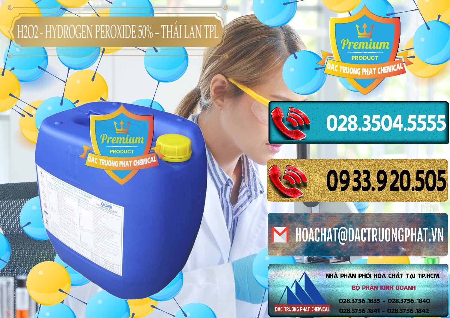 Nơi kinh doanh Þ bán Hydrogen Peroxide — Oxy Già Dạng Lỏng 50% TPL Thái Lan Thailand tại Kiên Giang Nơi bán & cung ứng H2O2 - Hydrogen Peroxide 50% Thái Lan TPL - 0076 - Nhà cung cấp và phân phối hóa chất tại TP.HCM - hoachatdetnhuom.com