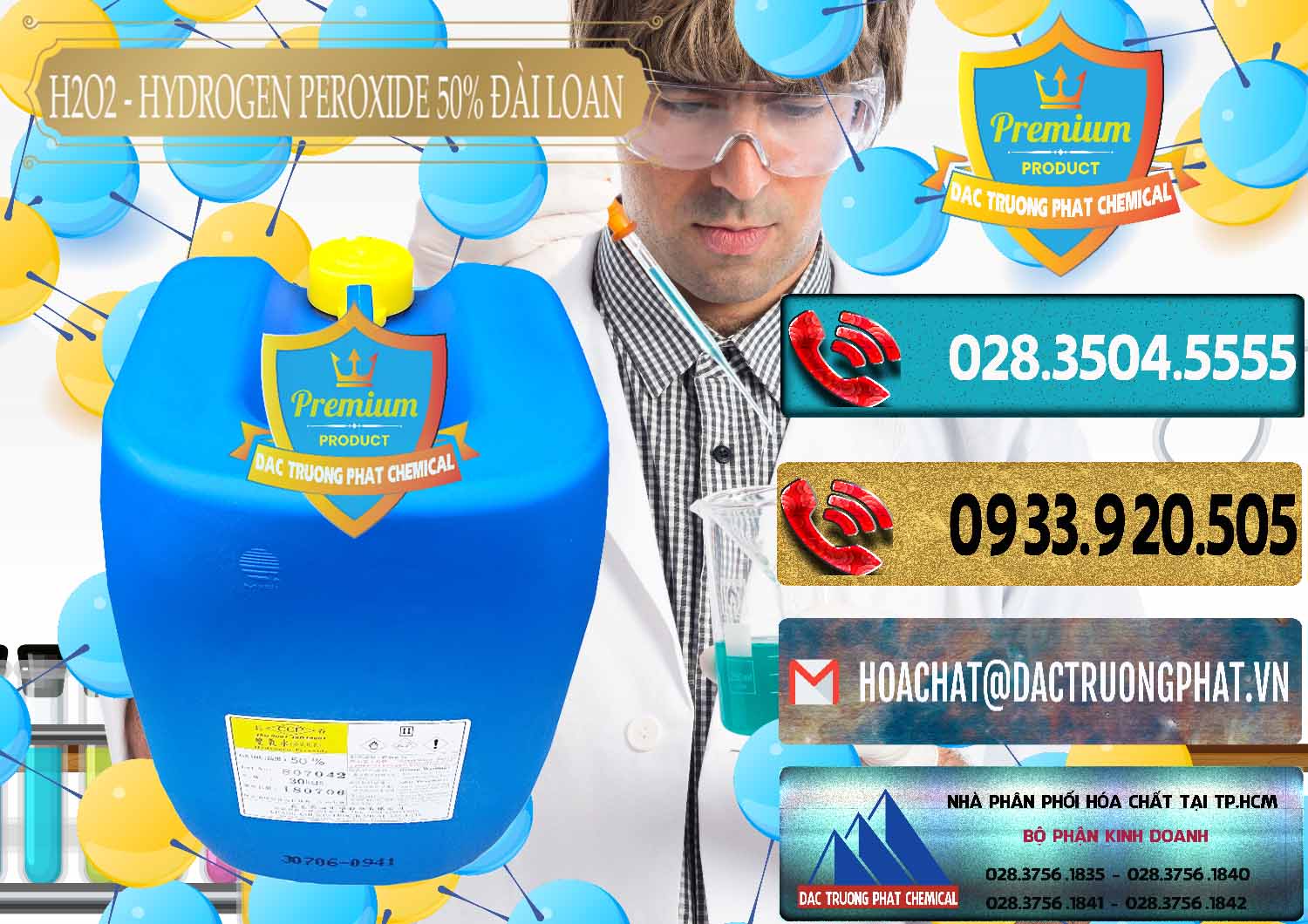 Cty chuyên cung cấp Þ bán hóa chất H2O2 ß Oxy H2O2 Dạng Nước 50% Đài Loan Taiwan Chang Chun Chuyên nhập khẩu - bán H2O2 - Hydrogen Peroxide 50% Đài Loan Taiwan Chang Chun - 0069 - Cty phân phối ( nhập khẩu ) hóa chất tại TP.HCM - hoachatdetnhuom.com