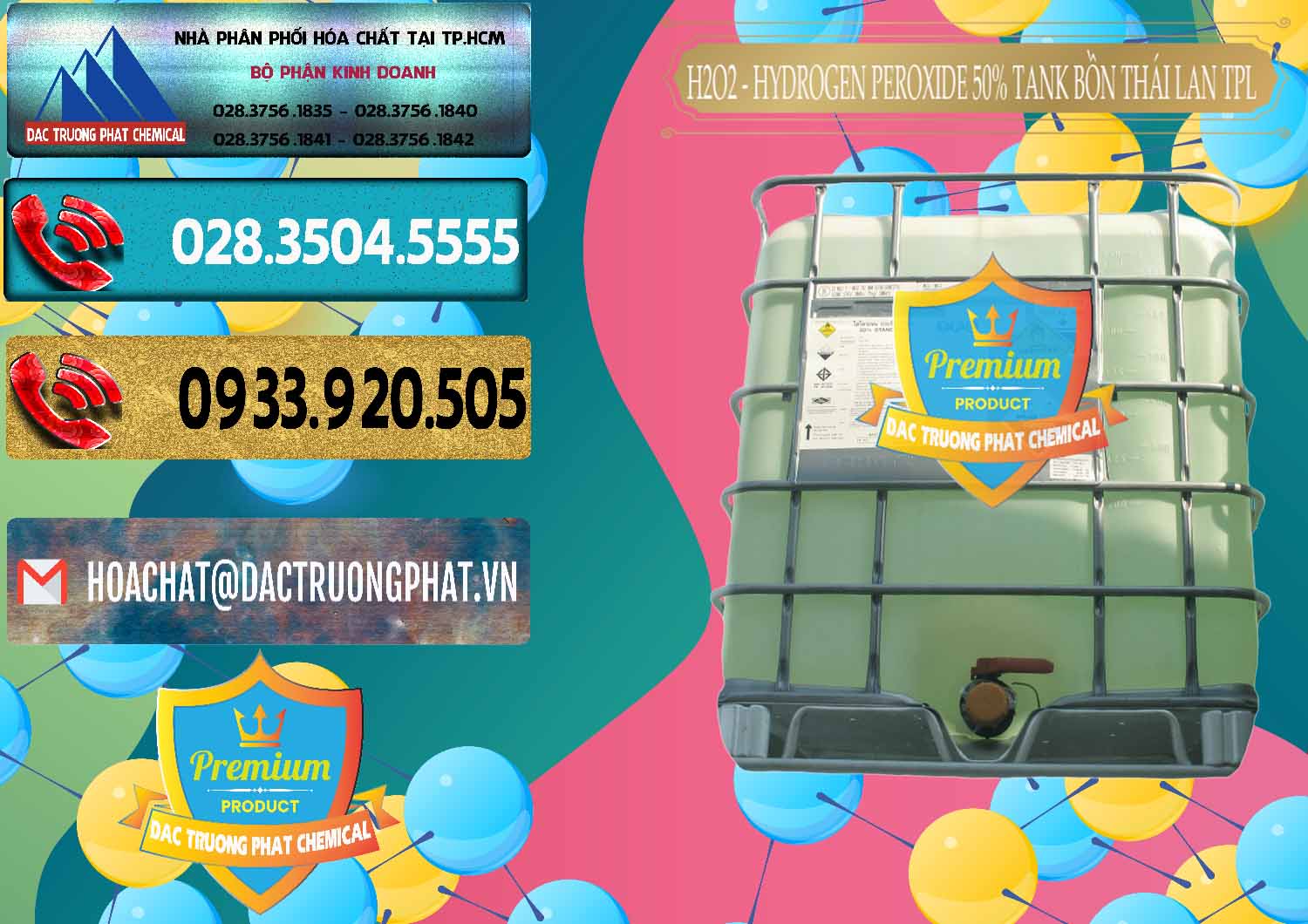 Công ty bán › thương mại Hydrogen Peroxide > Hydrogen Dioxide Lỏng 50% Tank IBC Bồn Thái Lan TPL Công ty bán _ cung ứng H2O2 - Hydrogen Peroxide 50% Tank IBC Bồn Thái Lan TPL - 0073 - Cty chuyên nhập khẩu ( phân phối ) hóa chất tại TP.HCM - hoachatdetnhuom.com