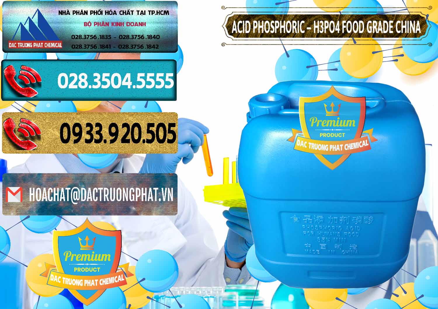 Nơi cung cấp & bán Acid Phosphoric – H3PO4 85% Food Grade Trung Quốc China - 0015 - Công ty chuyên nhập khẩu ( cung cấp ) hóa chất tại TP.HCM - hoachatdetnhuom.com