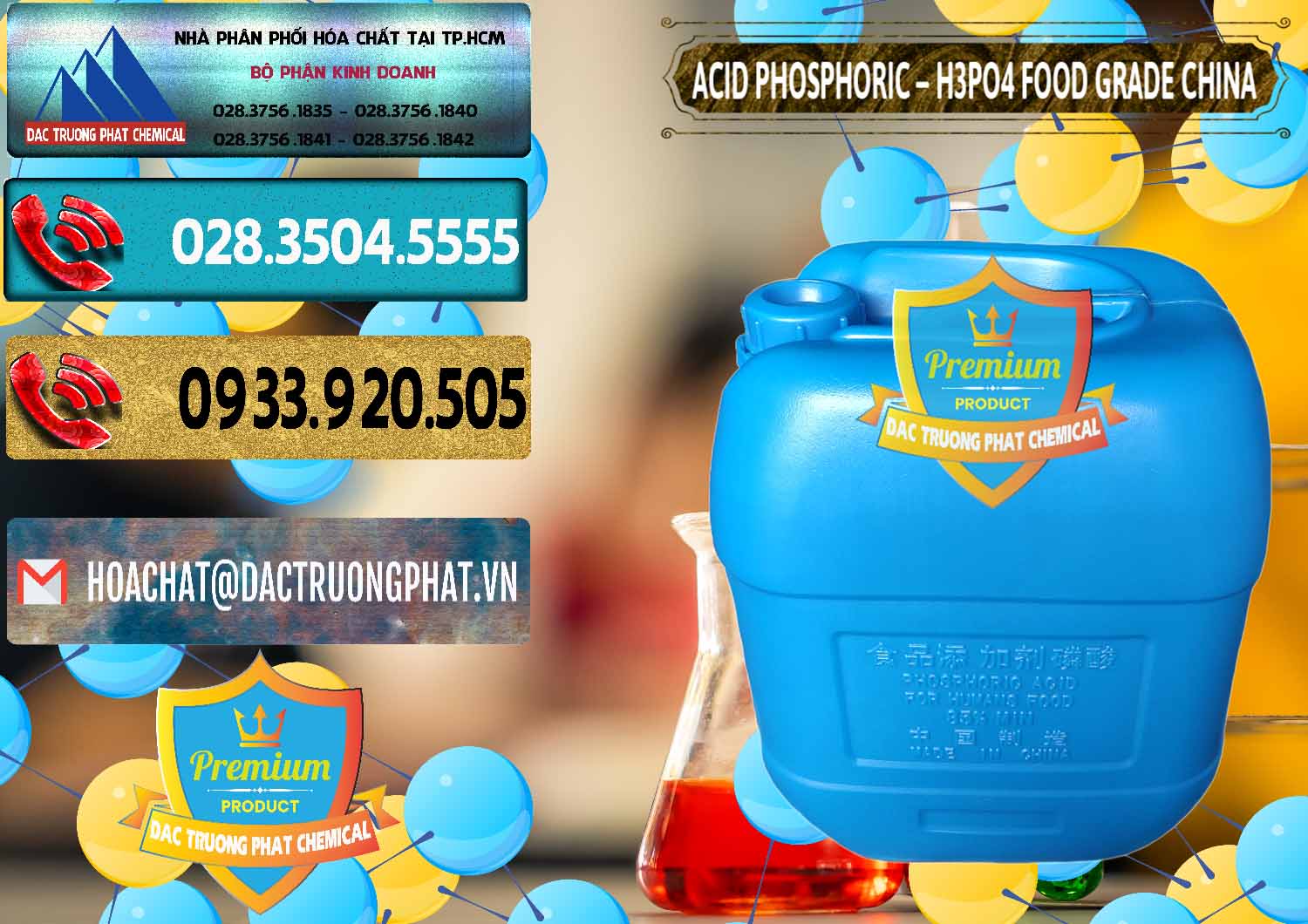 Cty chuyên bán ( cung cấp ) Acid Phosphoric – H3PO4 85% Food Grade Trung Quốc China - 0015 - Công ty chuyên phân phối ( nhập khẩu ) hóa chất tại TP.HCM - hoachatdetnhuom.com