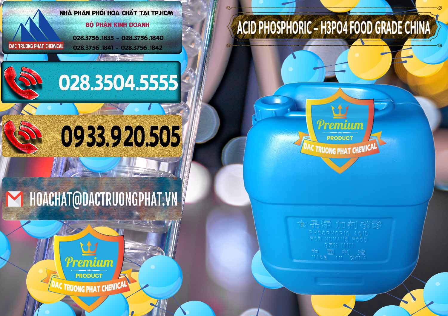 Kinh doanh & bán Acid Phosphoric – H3PO4 85% Food Grade Trung Quốc China - 0015 - Nơi cung cấp ( phân phối ) hóa chất tại TP.HCM - hoachatdetnhuom.com