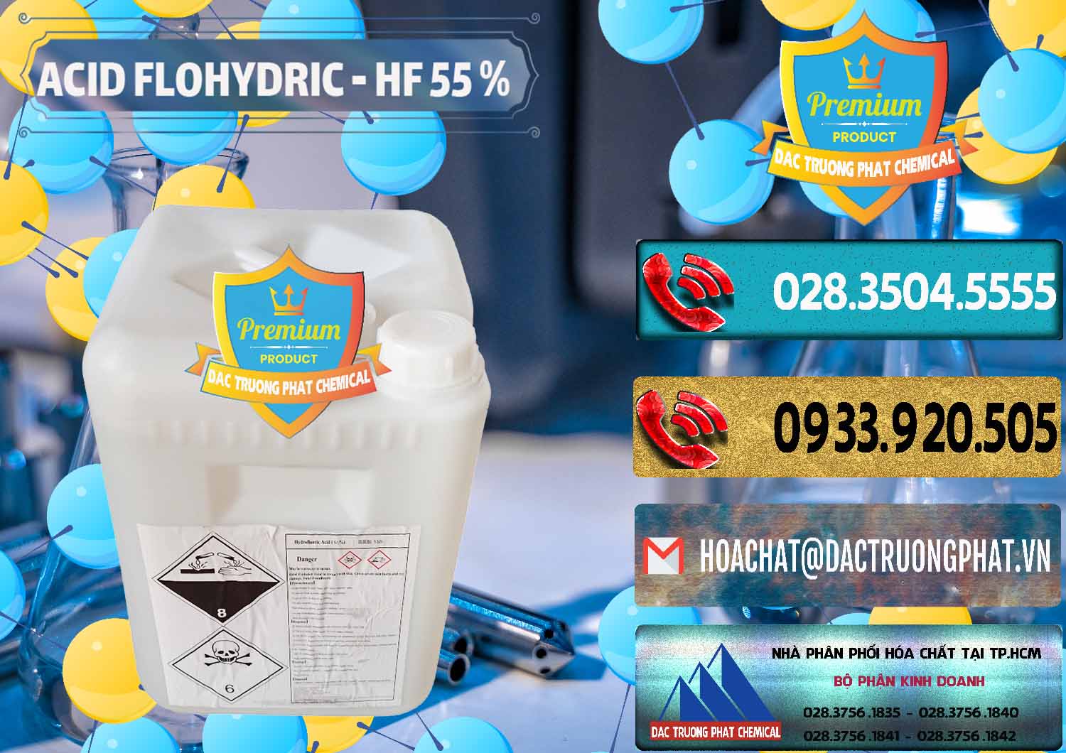 Cty chuyên cung cấp _ bán Axit HF - Acid HF 55% Can Trắng Trung Quốc China - 0079 - Nơi cung ứng - phân phối hóa chất tại TP.HCM - hoachatdetnhuom.com