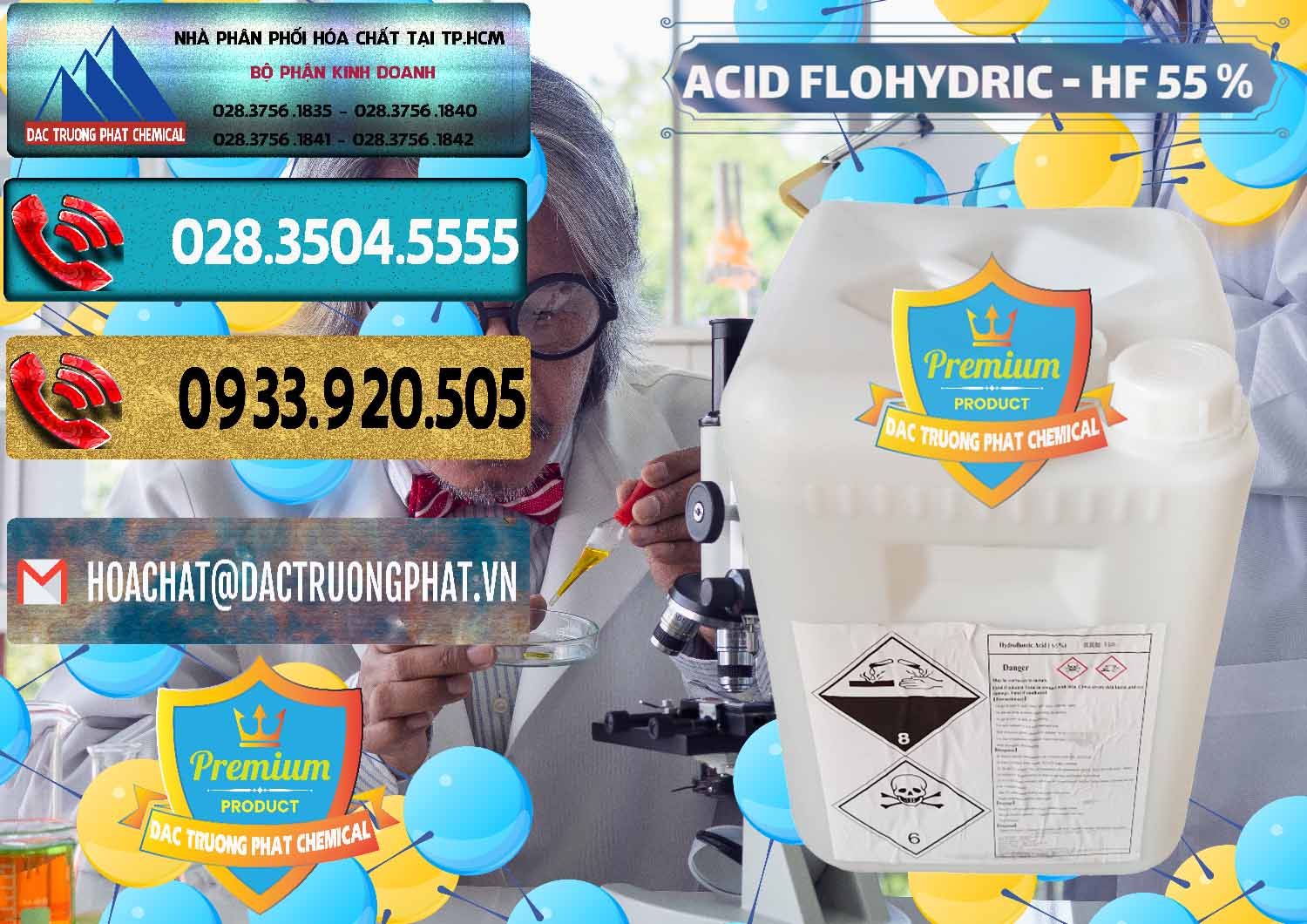 Công ty kinh doanh & bán Axit HF - Acid HF 55% Can Trắng Trung Quốc China - 0079 - Nhà phân phối & nhập khẩu hóa chất tại TP.HCM - hoachatdetnhuom.com