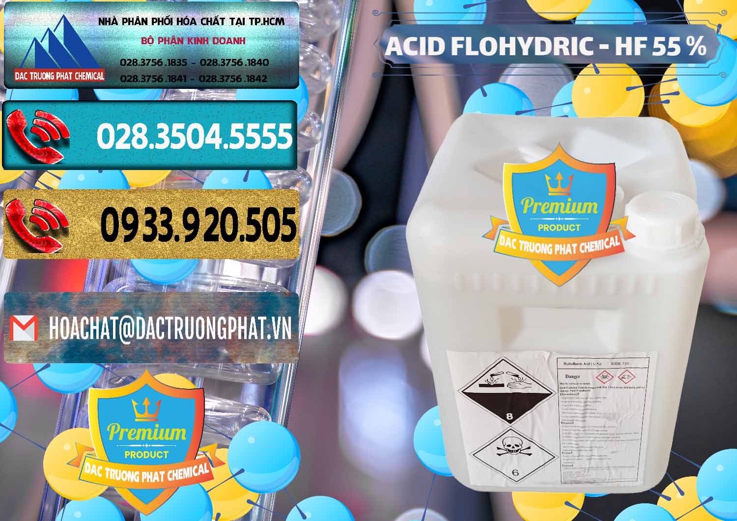 Công ty chuyên cung cấp và bán Axit HF - Acid HF 55% Can Trắng Trung Quốc China - 0079 - Chuyên phân phối & nhập khẩu hóa chất tại TP.HCM - hoachatdetnhuom.com