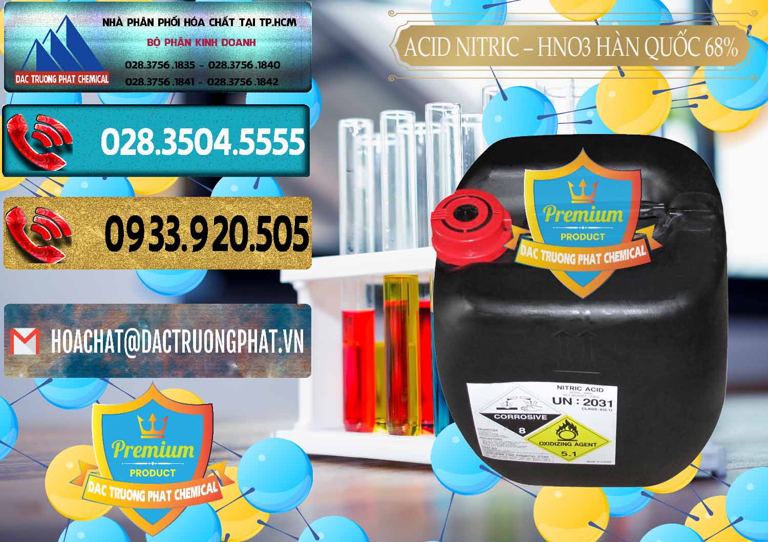 Nơi chuyên phân phối & bán Acid Nitric – Axit Nitric HNO3 68% Huchem Hàn Quốc Korea - 0030 - Nơi phân phối _ cung cấp hóa chất tại TP.HCM - hoachatdetnhuom.com