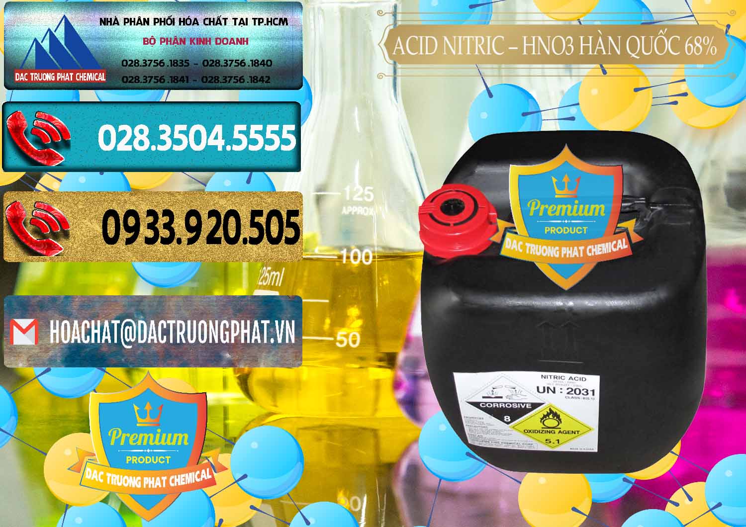 Nơi cung cấp & bán Acid Nitric – Axit Nitric HNO3 68% Huchem Hàn Quốc Korea - 0030 - Đơn vị nhập khẩu ( phân phối ) hóa chất tại TP.HCM - hoachatdetnhuom.com