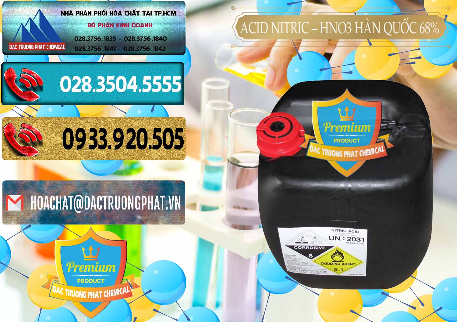 Cty cung cấp và bán Acid Nitric – Axit Nitric HNO3 68% Huchem Hàn Quốc Korea - 0030 - Nơi nhập khẩu và cung cấp hóa chất tại TP.HCM - hoachatdetnhuom.com