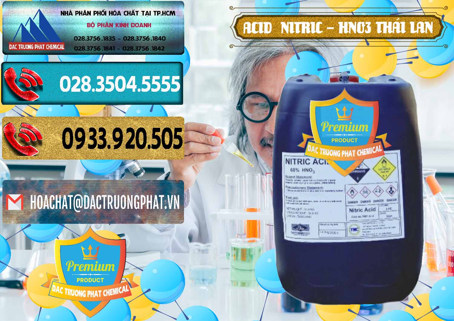 Công ty bán ( cung cấp ) Acid Nitric – Axit Nitric HNO3 Thái Lan Thailand - 0344 - Chuyên cung cấp - bán hóa chất tại TP.HCM - hoachatdetnhuom.com