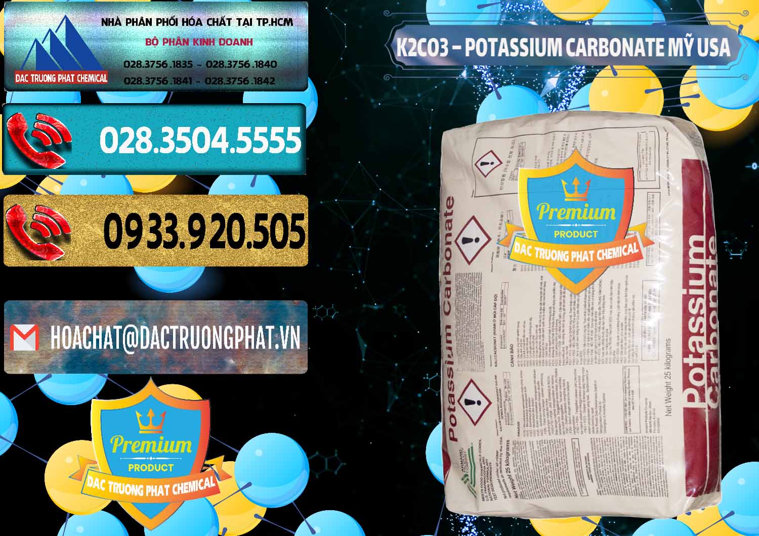 Nhà cung cấp ( bán ) K2Co3 – Potassium Carbonate Mỹ USA - 0082 - Cty cung cấp và nhập khẩu hóa chất tại TP.HCM - hoachatdetnhuom.com