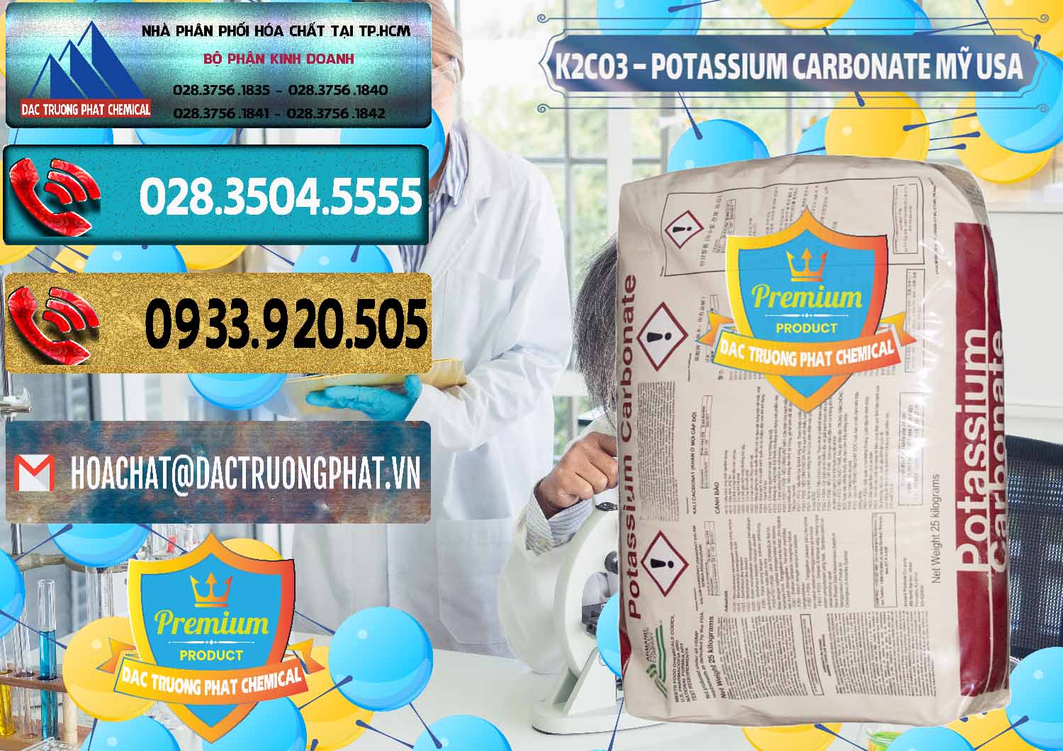 Nơi chuyên bán & phân phối K2Co3 – Potassium Carbonate Mỹ USA - 0082 - Cty chuyên cung cấp - kinh doanh hóa chất tại TP.HCM - hoachatdetnhuom.com