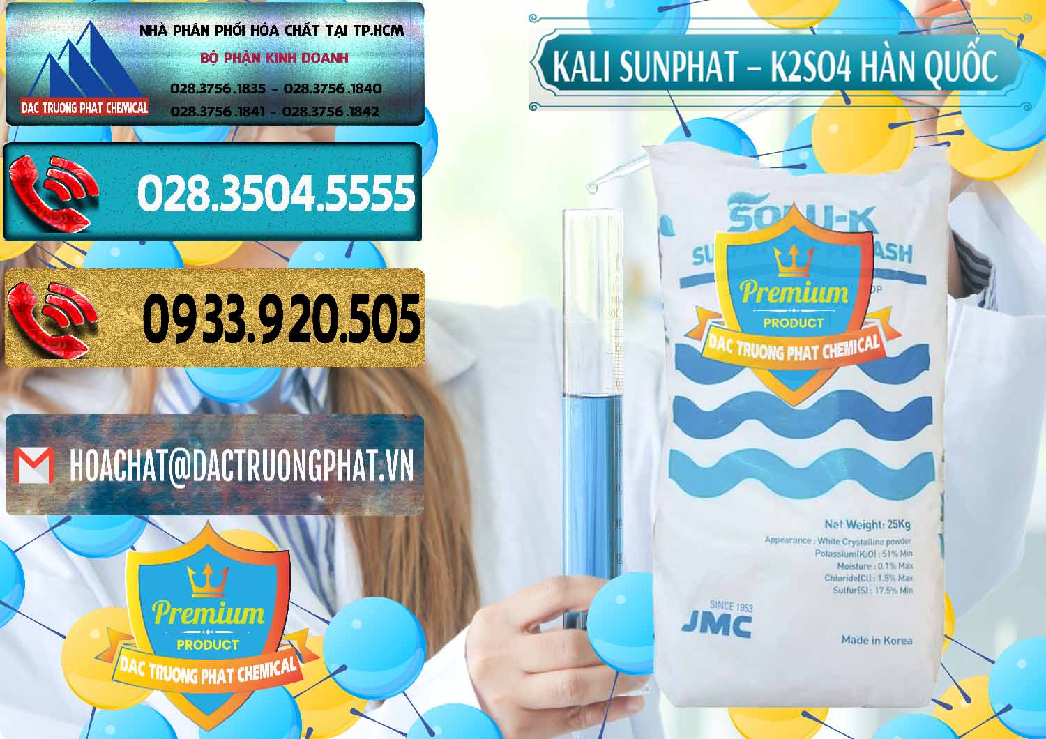 Nơi kinh doanh _ bán Kali Sunphat – K2SO4 Hàn Quốc Korea - 0410 - Nơi cung cấp & phân phối hóa chất tại TP.HCM - hoachatdetnhuom.com