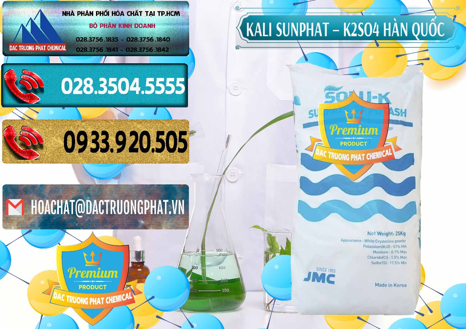 Cty nhập khẩu ( bán ) Kali Sunphat – K2SO4 Hàn Quốc Korea - 0410 - Công ty chuyên cung ứng - phân phối hóa chất tại TP.HCM - hoachatdetnhuom.com