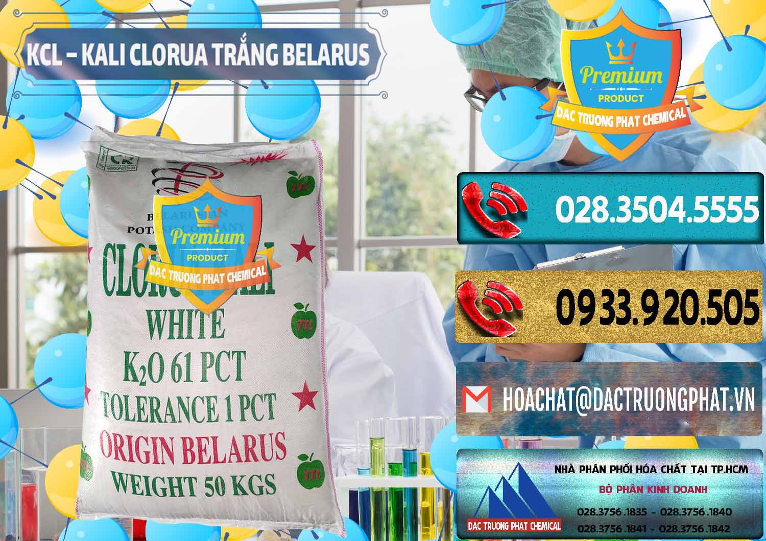 Công ty chuyên bán _ cung ứng KCL – Kali Clorua Trắng Belarus - 0085 - Đơn vị chuyên phân phối ( nhập khẩu ) hóa chất tại TP.HCM - hoachatdetnhuom.com