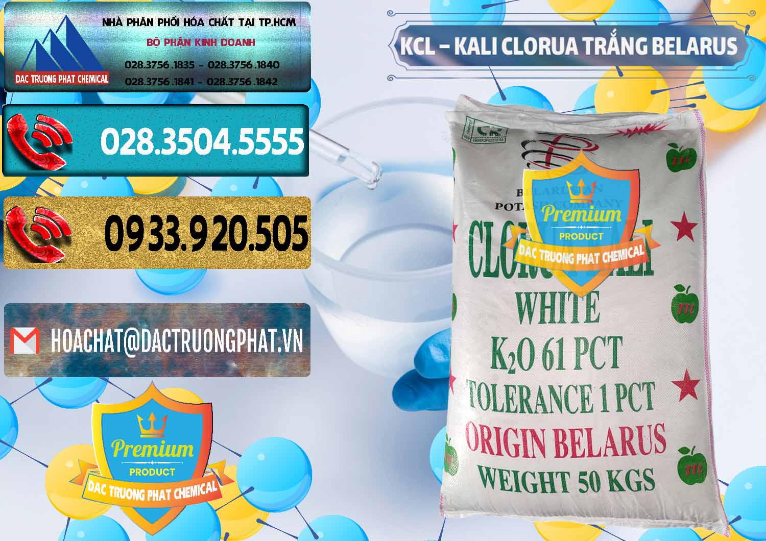 Cung cấp & bán KCL – Kali Clorua Trắng Belarus - 0085 - Cty chuyên cung cấp và bán hóa chất tại TP.HCM - hoachatdetnhuom.com