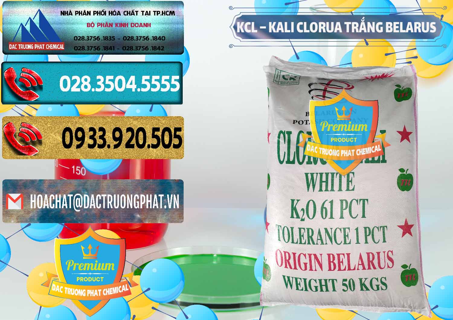Công ty chuyên kinh doanh & bán KCL – Kali Clorua Trắng Belarus - 0085 - Đơn vị chuyên phân phối & cung ứng hóa chất tại TP.HCM - hoachatdetnhuom.com