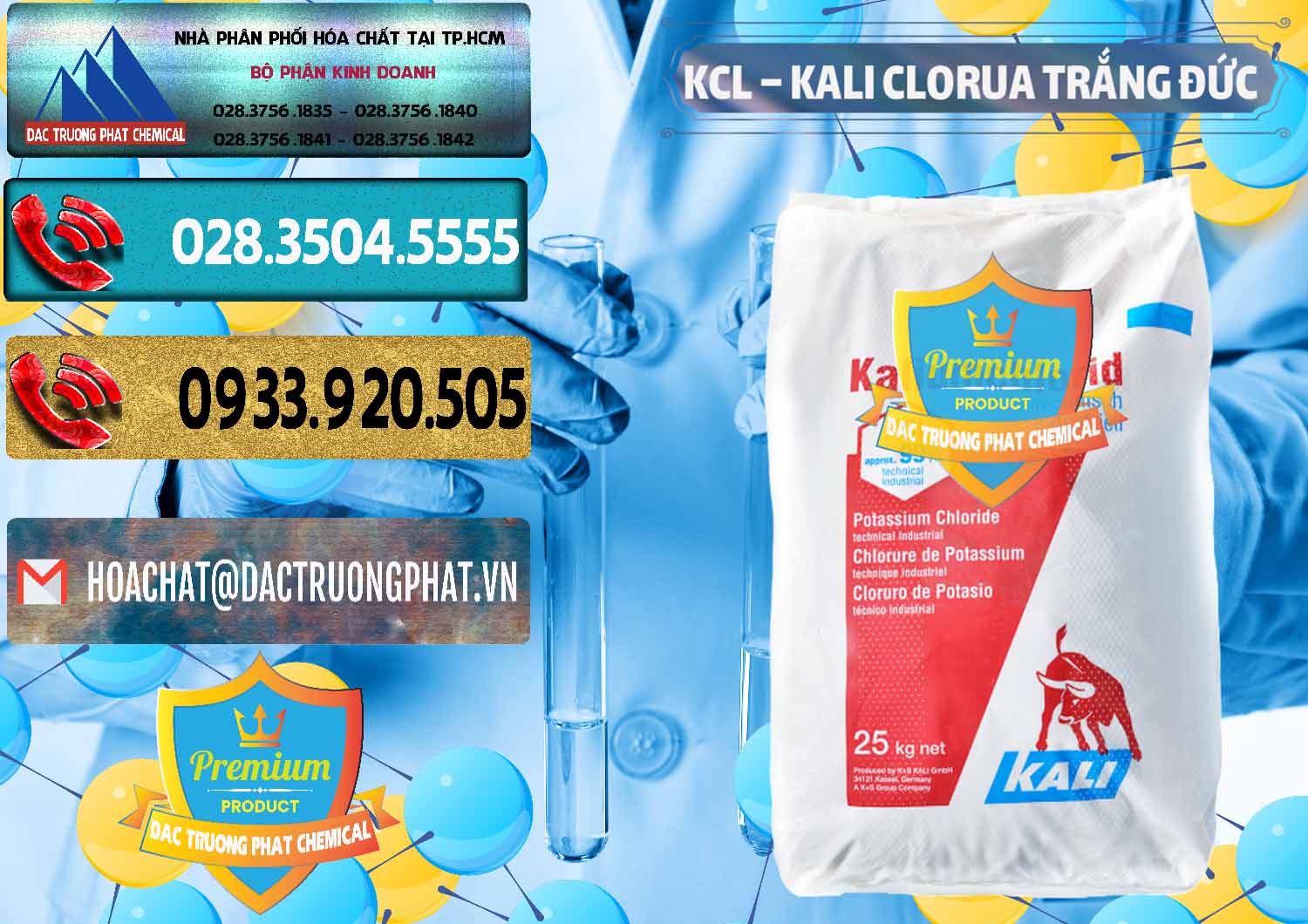 Nơi phân phối ( bán ) KCL – Kali Clorua Trắng Đức Germany - 0086 - Chuyên phân phối - bán hóa chất tại TP.HCM - hoachatdetnhuom.com