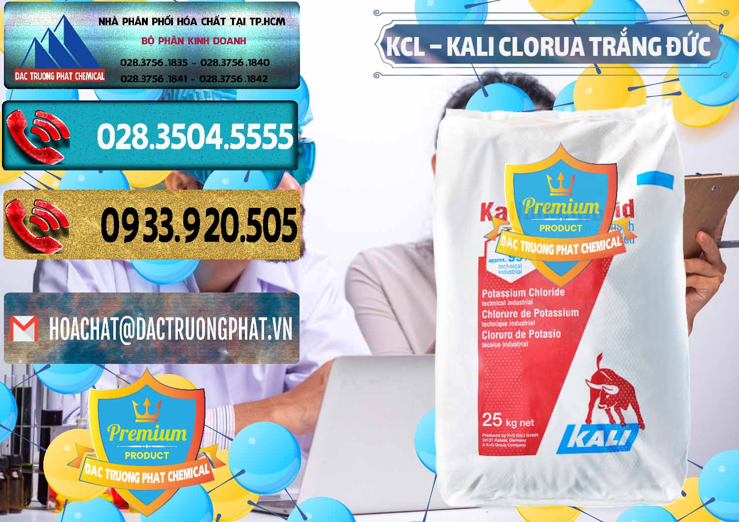 Đơn vị kinh doanh & bán KCL – Kali Clorua Trắng Đức Germany - 0086 - Nơi chuyên phân phối _ cung ứng hóa chất tại TP.HCM - hoachatdetnhuom.com