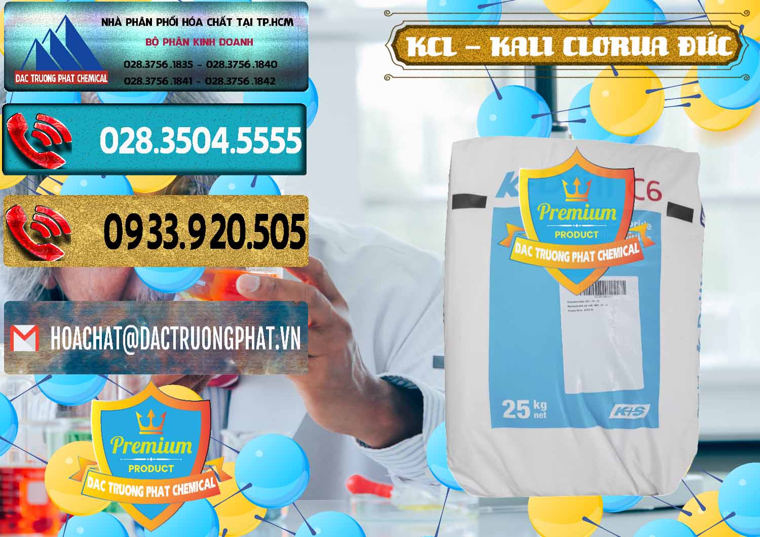 Đơn vị phân phối _ bán KCL – Kali Clorua Trắng K DRILL Đức Germany - 0428 - Chuyên kinh doanh ( cung cấp ) hóa chất tại TP.HCM - hoachatdetnhuom.com