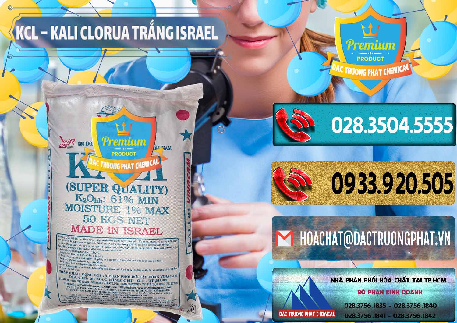 Công ty phân phối _ bán KCL – Kali Clorua Trắng Israel - 0087 - Nơi chuyên kinh doanh ( phân phối ) hóa chất tại TP.HCM - hoachatdetnhuom.com