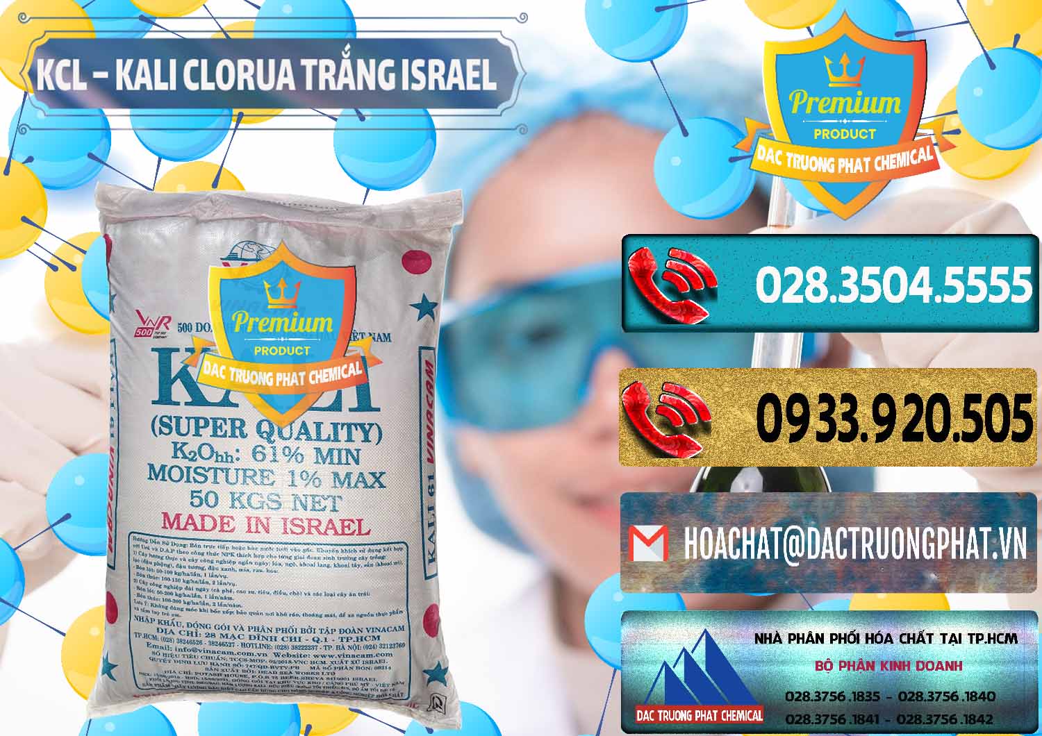 Đơn vị chuyên bán & cung ứng KCL – Kali Clorua Trắng Israel - 0087 - Cty chuyên bán và cung cấp hóa chất tại TP.HCM - hoachatdetnhuom.com