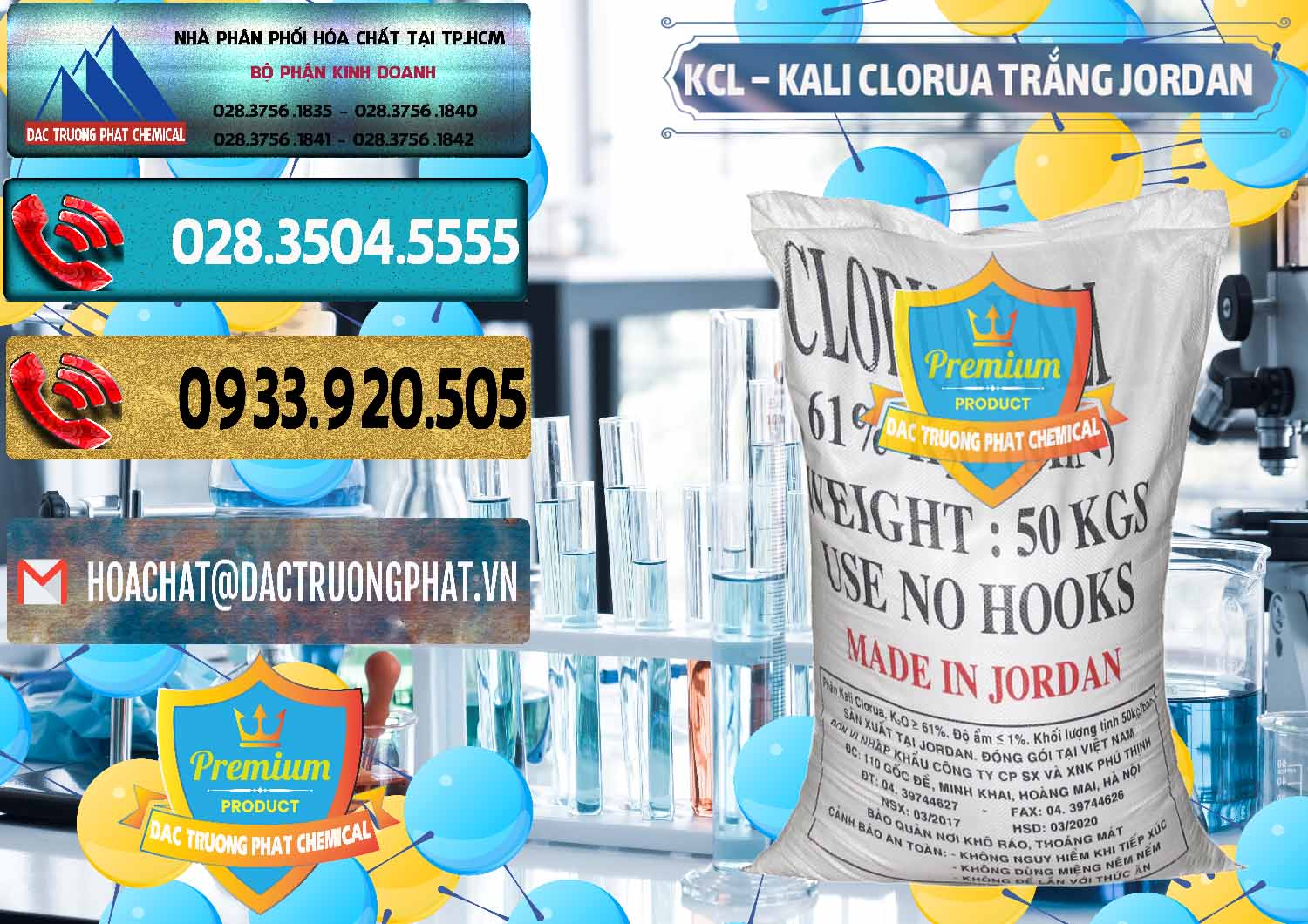 Công ty phân phối ( bán ) KCL – Kali Clorua Trắng Jordan - 0088 - Đơn vị cung cấp _ phân phối hóa chất tại TP.HCM - hoachatdetnhuom.com