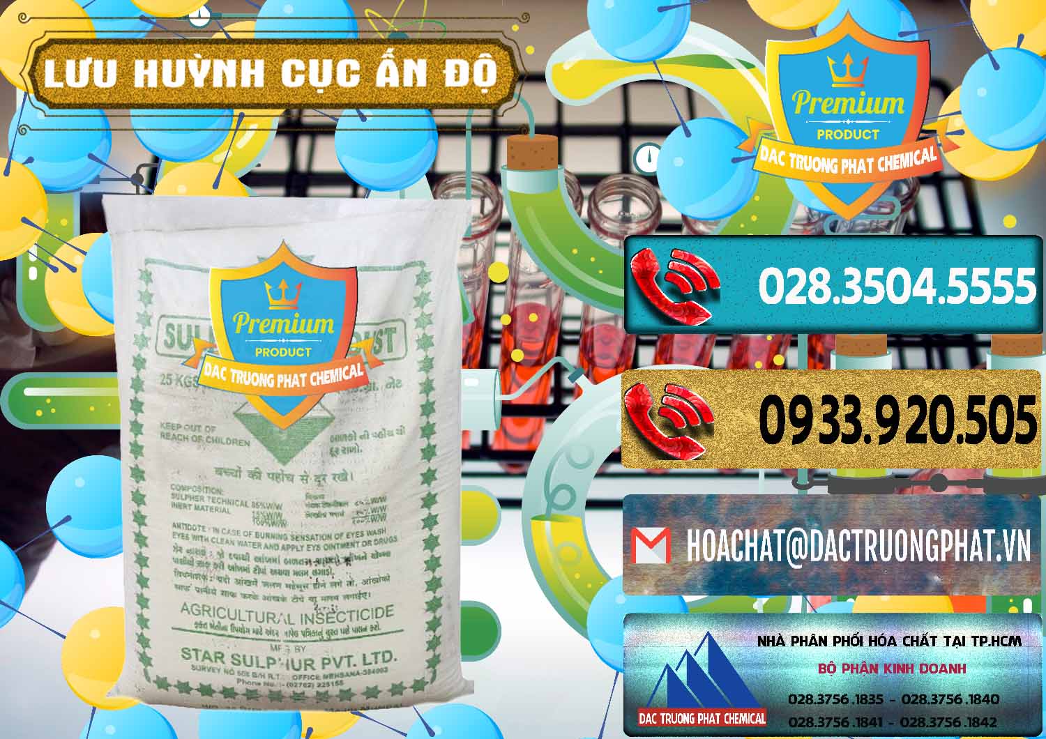 Cung cấp ( bán ) Lưu huỳnh Cục - Sulfur Ấn Độ India - 0348 - Cty chuyên bán và phân phối hóa chất tại TP.HCM - hoachatdetnhuom.com