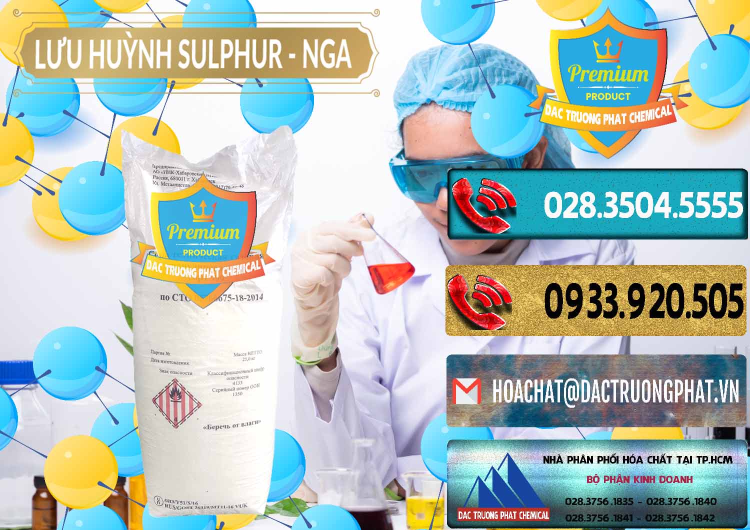 Chuyên bán ( cung cấp ) Lưu huỳnh Hạt - Sulfur Nga Russia - 0200 - Nơi chuyên phân phối _ nhập khẩu hóa chất tại TP.HCM - hoachatdetnhuom.com