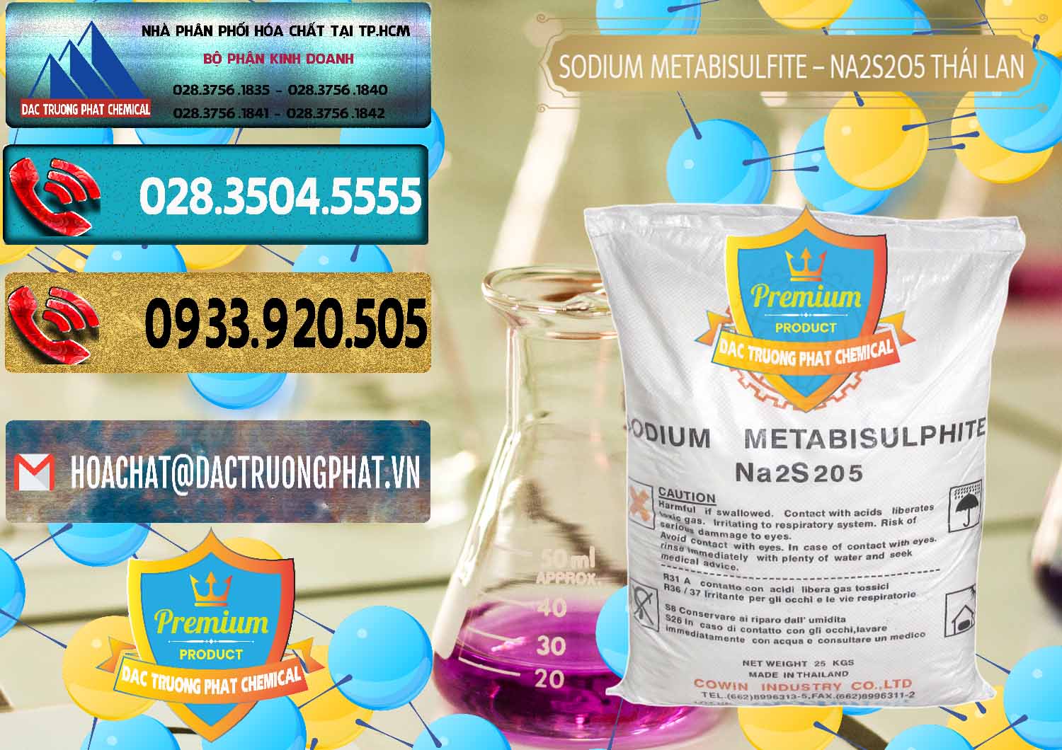 Bán & cung cấp Sodium Metabisulfite - NA2S2O5 Thái Lan Cowin - 0145 - Nhà phân phối & cung cấp hóa chất tại TP.HCM - hoachatdetnhuom.com