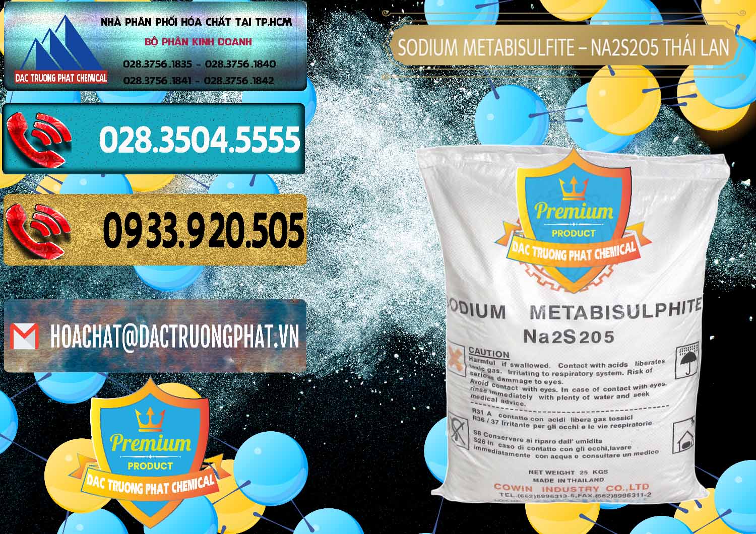 Công ty chuyên cung ứng ( bán ) Sodium Metabisulfite - NA2S2O5 Thái Lan Cowin - 0145 - Nhà phân phối và cung cấp hóa chất tại TP.HCM - hoachatdetnhuom.com
