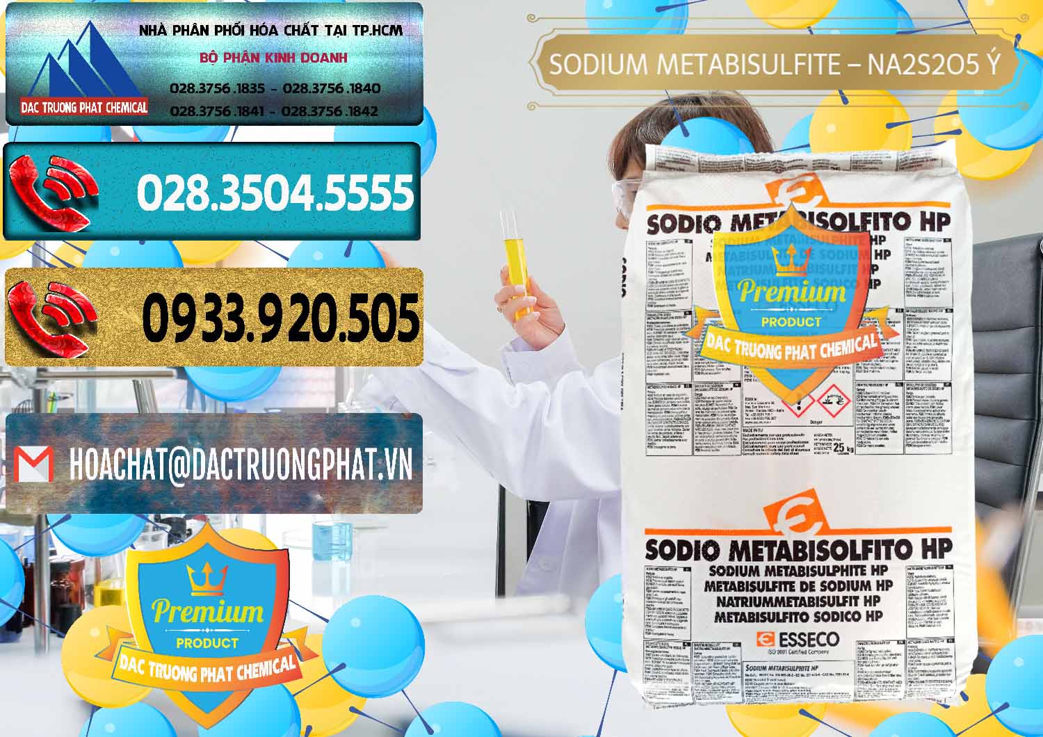 Đơn vị kinh doanh ( bán ) Sodium Metabisulfite - NA2S2O5 Food Grade Esseco Ý Italy - 0146 - Đơn vị nhập khẩu _ cung cấp hóa chất tại TP.HCM - hoachatdetnhuom.com