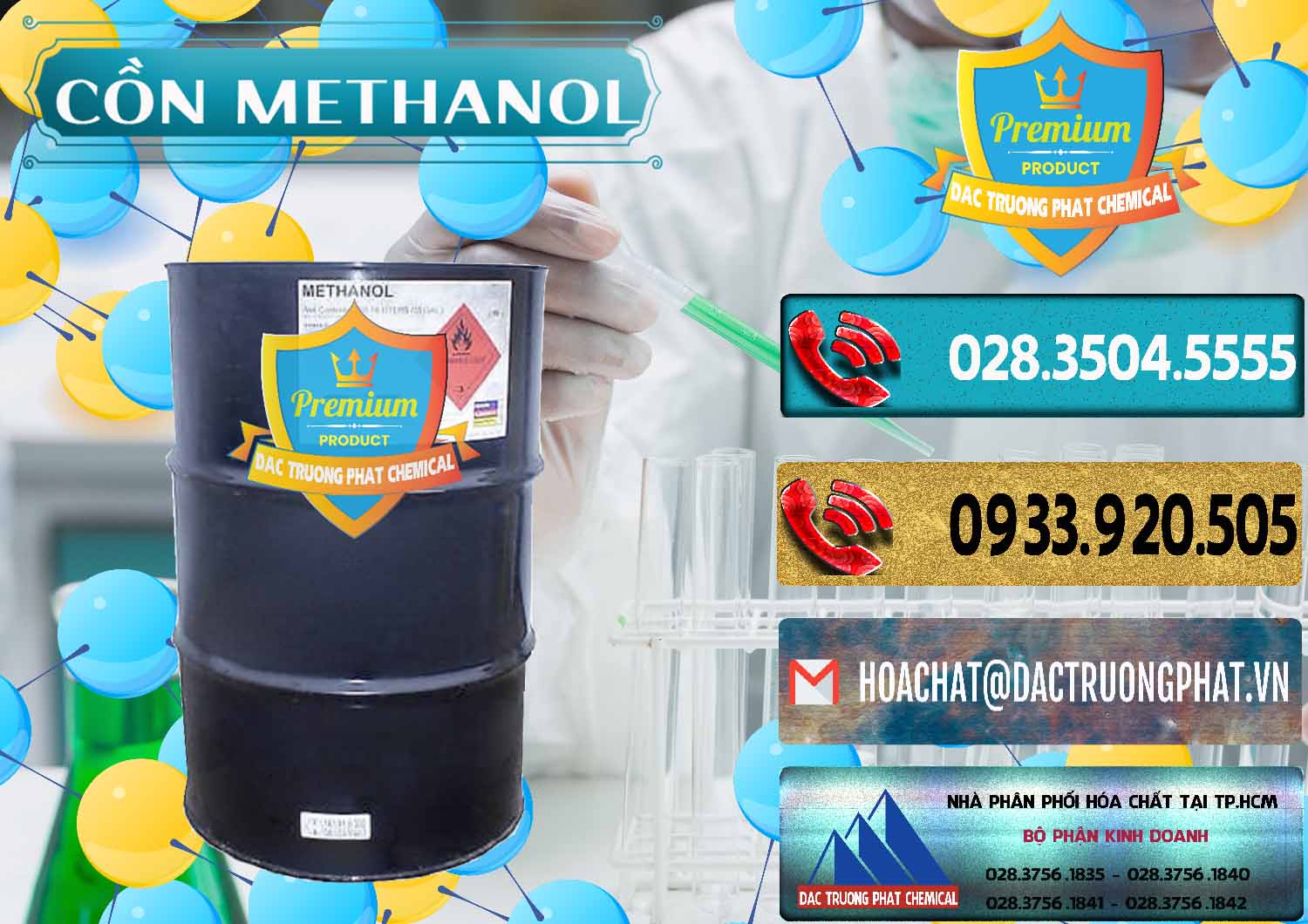 Nhà nhập khẩu - bán Cồn Methanol - Methyl Alcohol Mã Lai Malaysia - 0331 - Công ty chuyên nhập khẩu và cung cấp hóa chất tại TP.HCM - hoachatdetnhuom.com