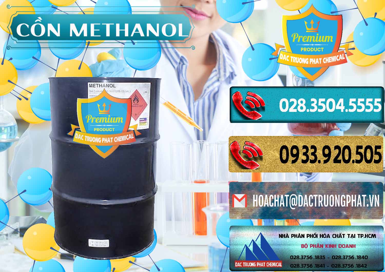 Nơi chuyên bán ( cung ứng ) Cồn Methanol - Methyl Alcohol Mã Lai Malaysia - 0331 - Nơi phân phối - nhập khẩu hóa chất tại TP.HCM - hoachatdetnhuom.com