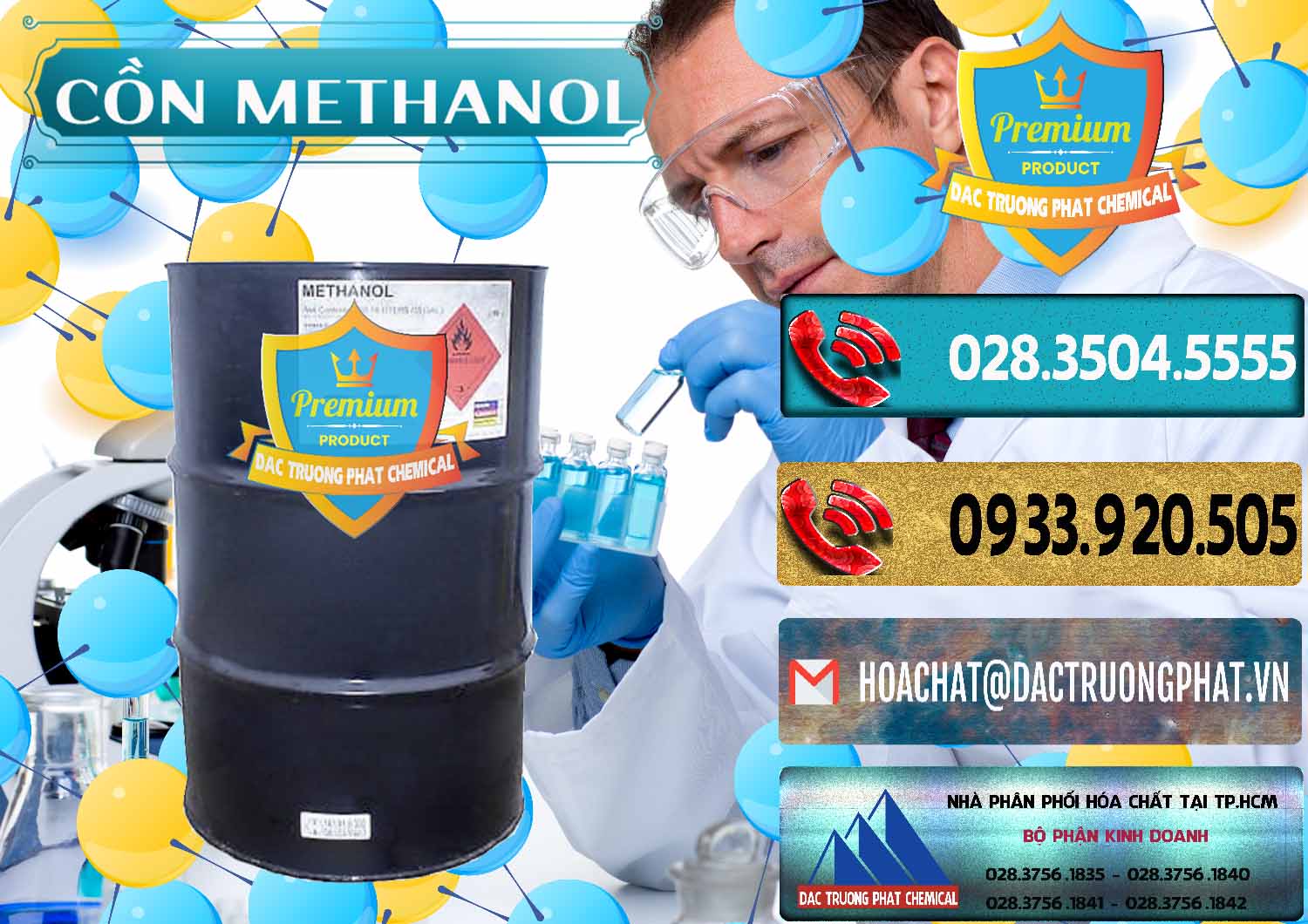 Cty chuyên nhập khẩu ( bán ) Cồn Methanol - Methyl Alcohol Mã Lai Malaysia - 0331 - Đơn vị chuyên phân phối _ bán hóa chất tại TP.HCM - hoachatdetnhuom.com
