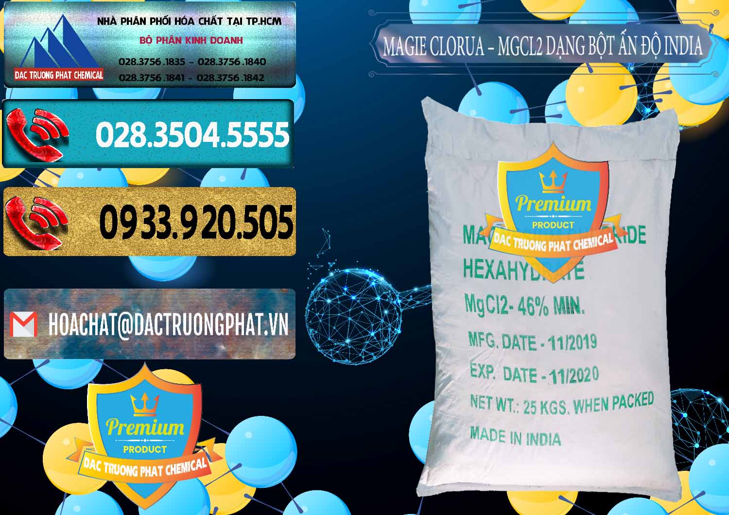 Nhập khẩu ( bán ) Magie Clorua – MGCL2 96% Dạng Bột Ấn Độ India - 0206 - Đơn vị cung ứng & phân phối hóa chất tại TP.HCM - hoachatdetnhuom.com