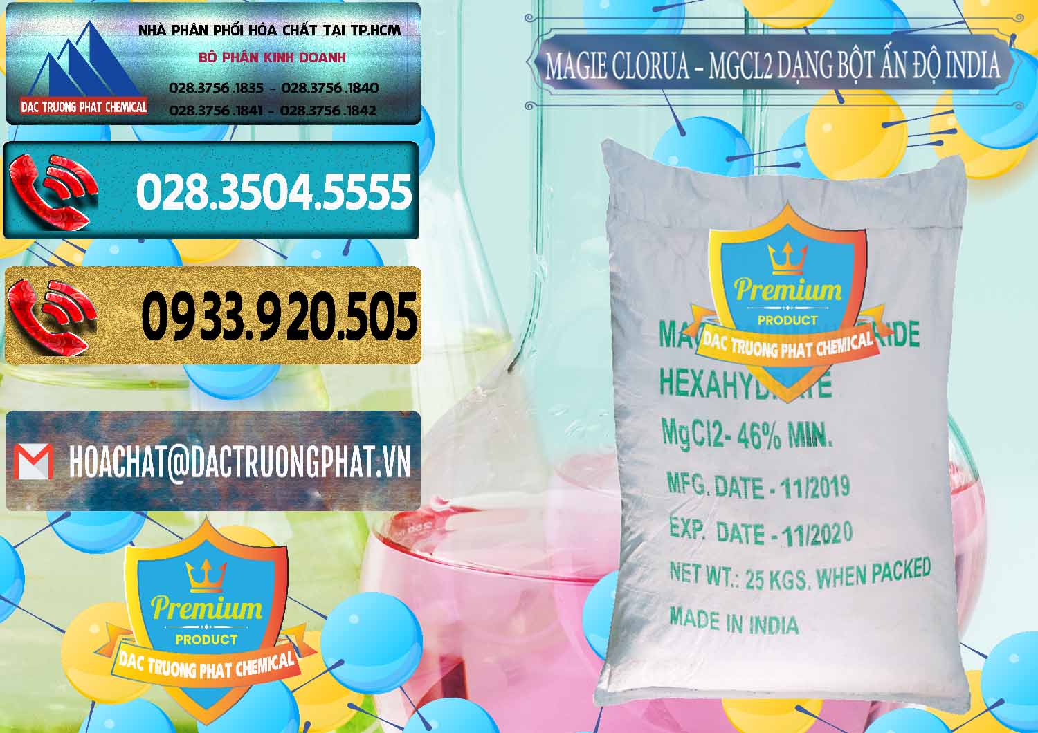 Đơn vị bán ( phân phối ) Magie Clorua – MGCL2 96% Dạng Bột Ấn Độ India - 0206 - Công ty chuyên cung cấp - bán hóa chất tại TP.HCM - hoachatdetnhuom.com