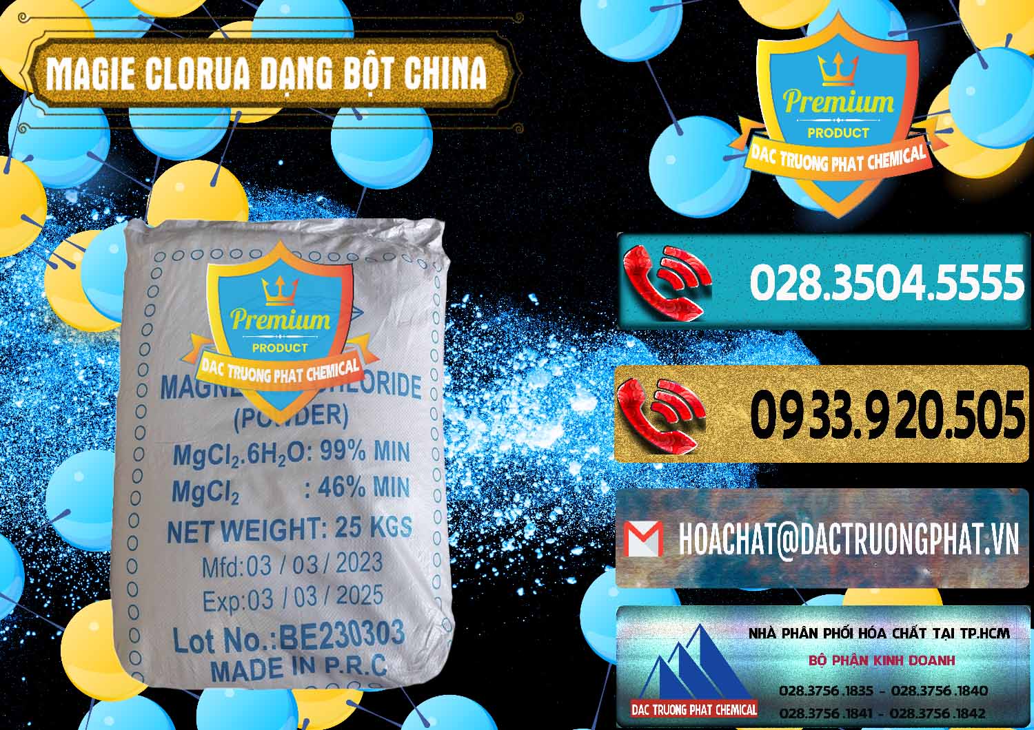 Cty chuyên bán _ cung ứng Magie Clorua – MGCL2 96% Dạng Bột Logo Kim Cương Trung Quốc China - 0387 - Chuyên bán - phân phối hóa chất tại TP.HCM - hoachatdetnhuom.com