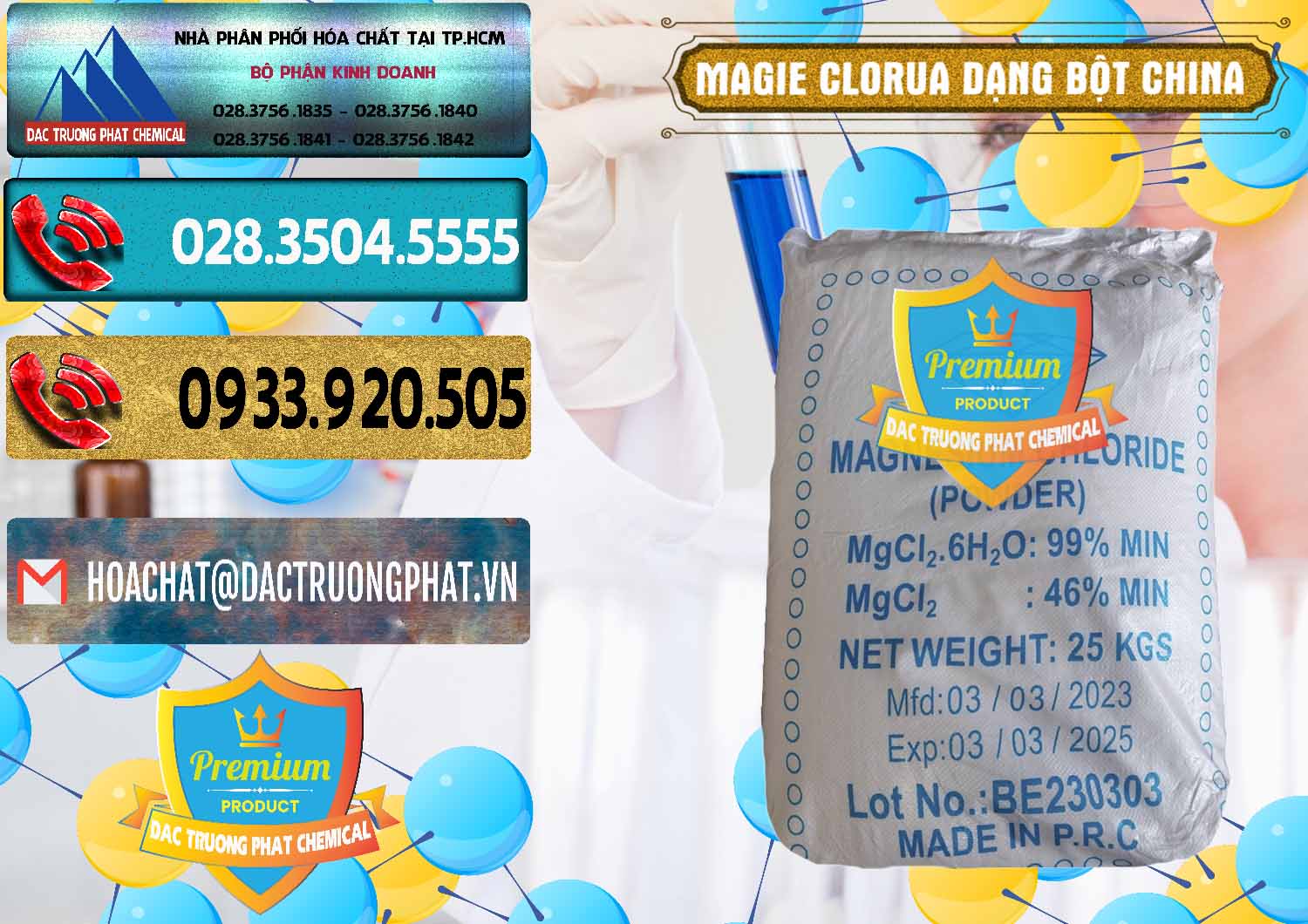Đơn vị chuyên kinh doanh & bán Magie Clorua – MGCL2 96% Dạng Bột Logo Kim Cương Trung Quốc China - 0387 - Nhà cung cấp & bán hóa chất tại TP.HCM - hoachatdetnhuom.com