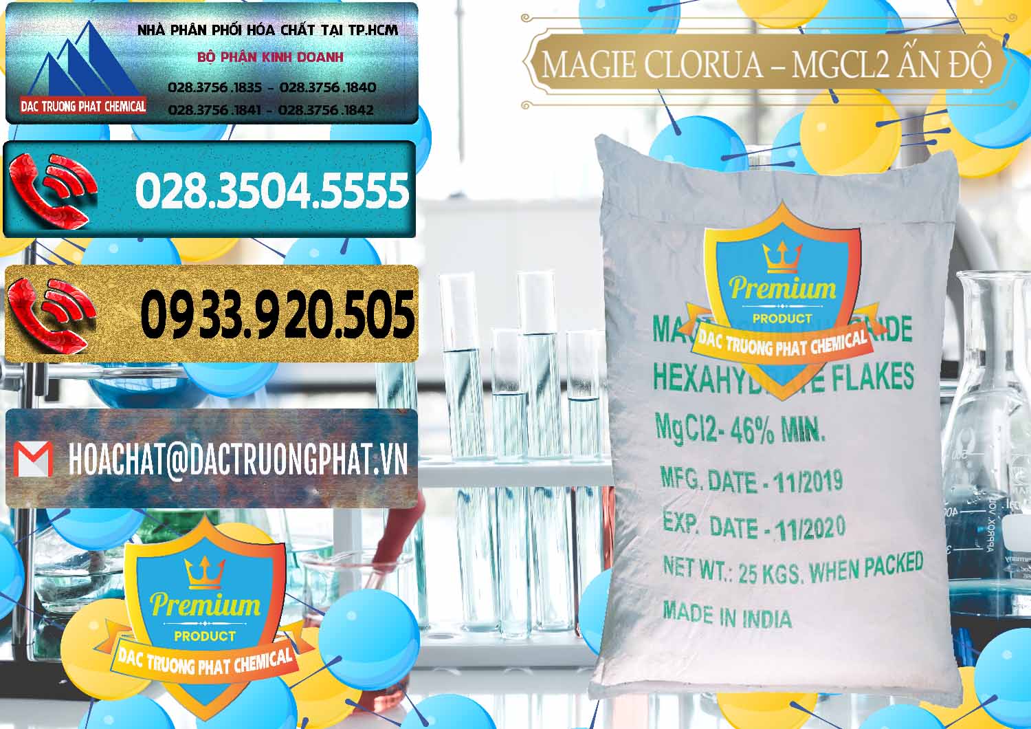 Đơn vị chuyên kinh doanh ( bán ) Magie Clorua – MGCL2 46% Dạng Vảy Ấn Độ India - 0092 - Cty nhập khẩu - phân phối hóa chất tại TP.HCM - hoachatdetnhuom.com