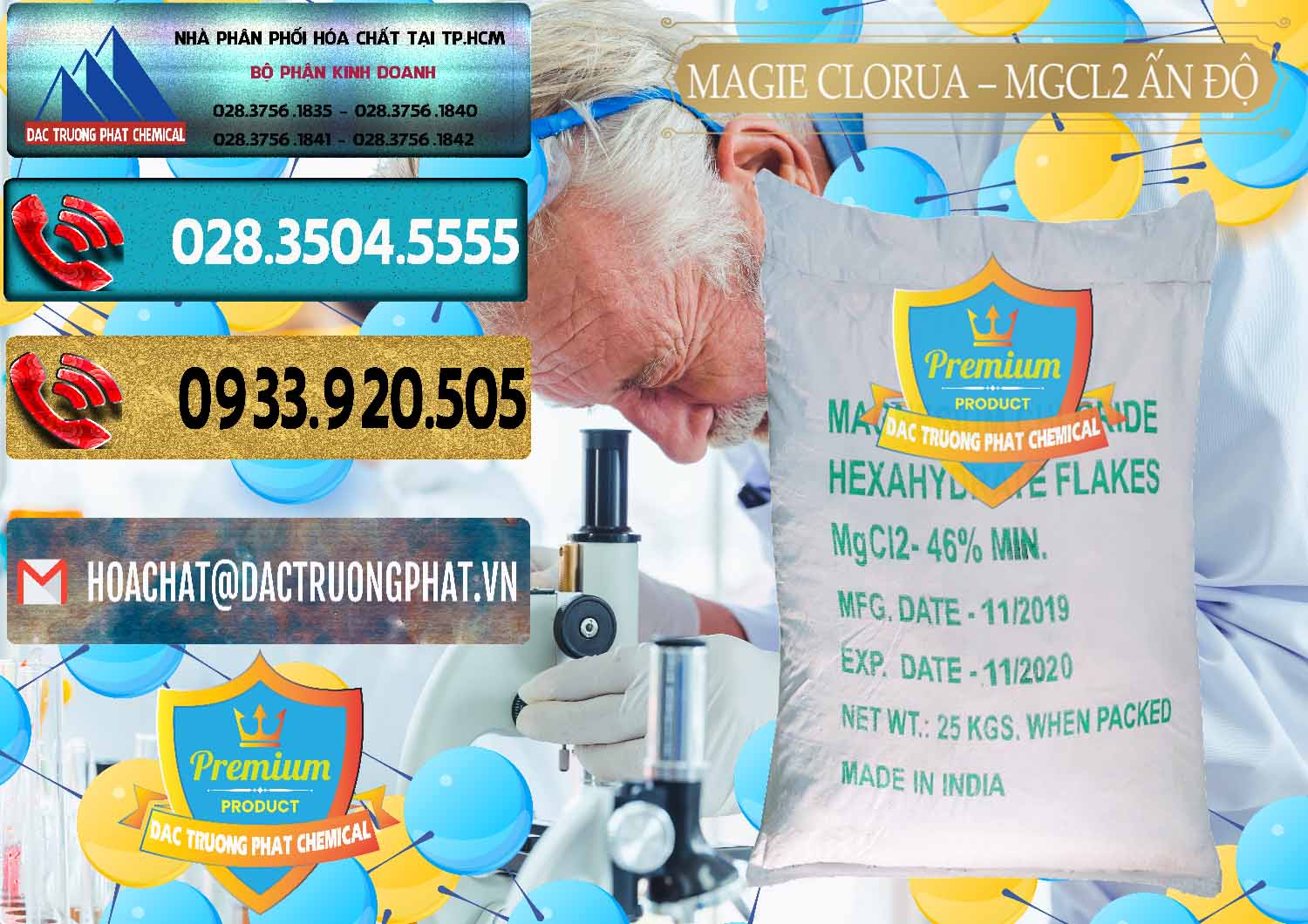 Chuyên phân phối - bán Magie Clorua – MGCL2 46% Dạng Vảy Ấn Độ India - 0092 - Nơi chuyên kinh doanh _ cung cấp hóa chất tại TP.HCM - hoachatdetnhuom.com