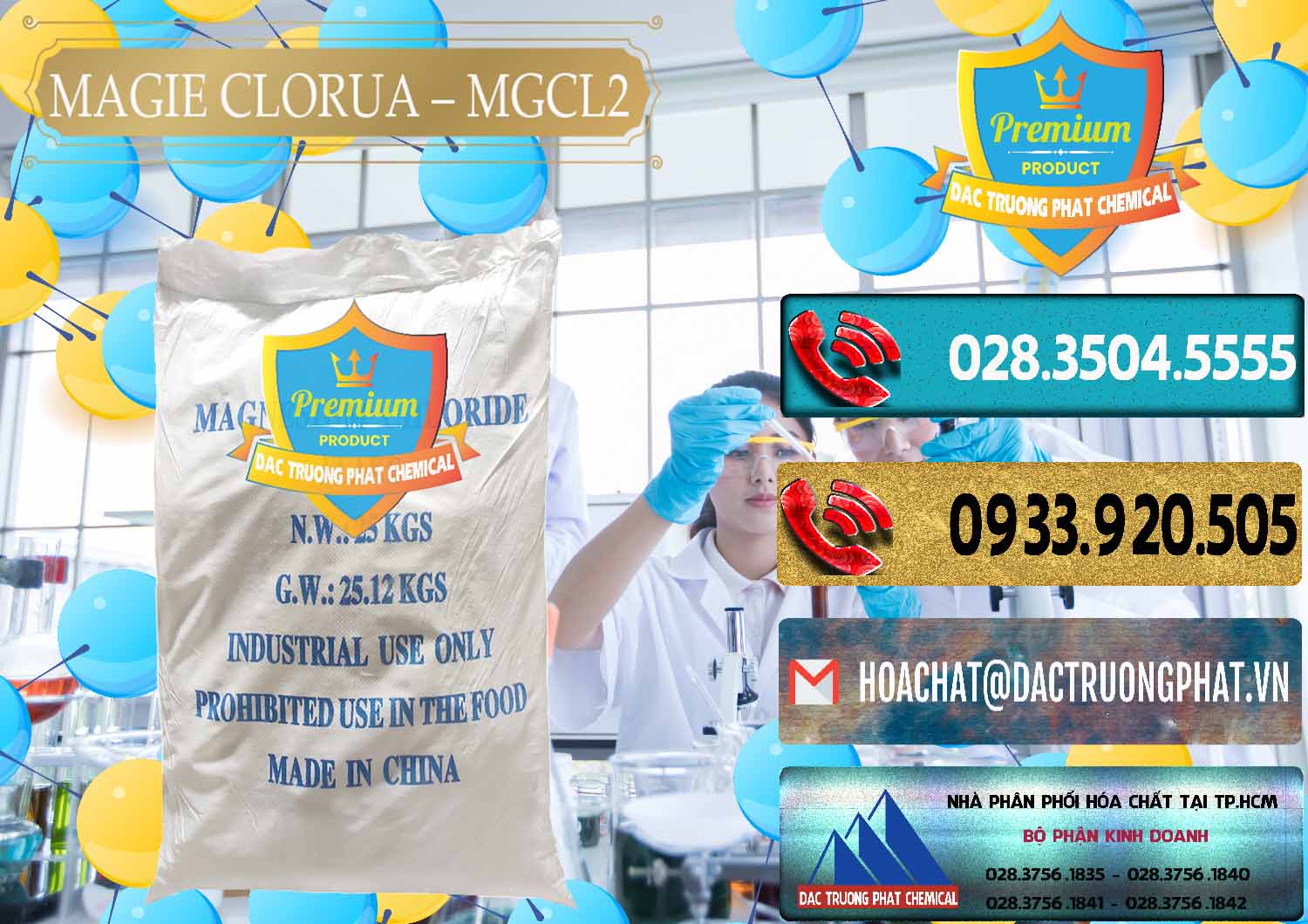 Nơi bán _ phân phối Magie Clorua – MGCL2 96% Dạng Vảy Trung Quốc China - 0091 - Nơi chuyên phân phối ( bán ) hóa chất tại TP.HCM - hoachatdetnhuom.com