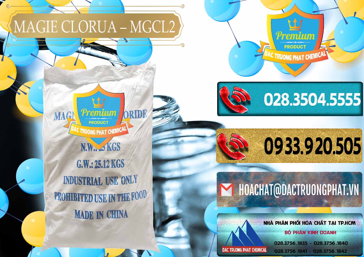 Nơi phân phối - bán Magie Clorua – MGCL2 96% Dạng Vảy Trung Quốc China - 0091 - Đơn vị cung cấp và kinh doanh hóa chất tại TP.HCM - hoachatdetnhuom.com