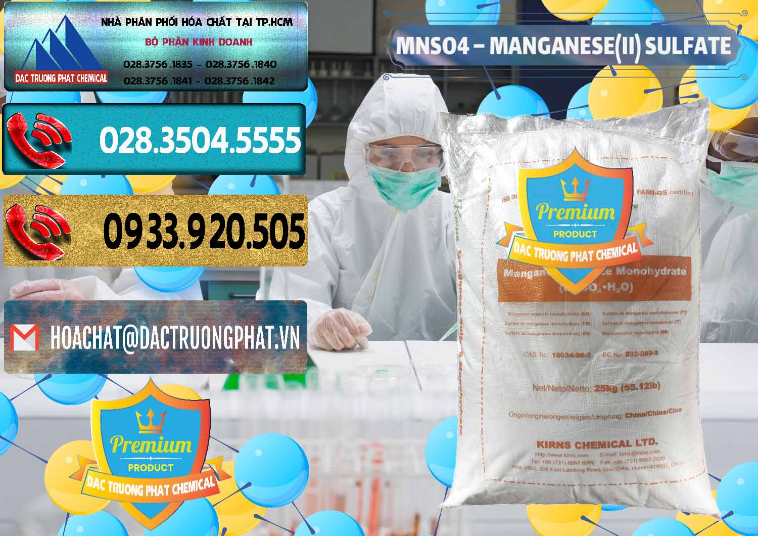 Cty chuyên cung ứng & bán MNSO4 – Manganese (II) Sulfate Kirns Trung Quốc China - 0095 - Cung cấp - bán hóa chất tại TP.HCM - hoachatdetnhuom.com