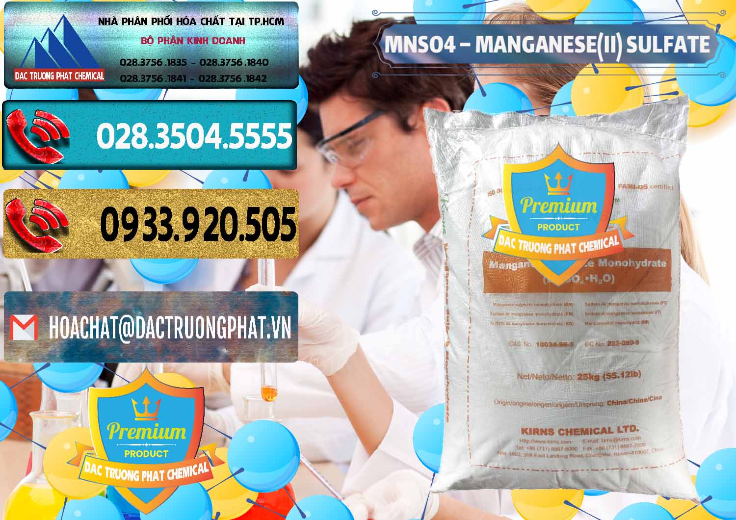 Đơn vị cung ứng ( bán ) MNSO4 – Manganese (II) Sulfate Kirns Trung Quốc China - 0095 - Công ty chuyên bán ( phân phối ) hóa chất tại TP.HCM - hoachatdetnhuom.com