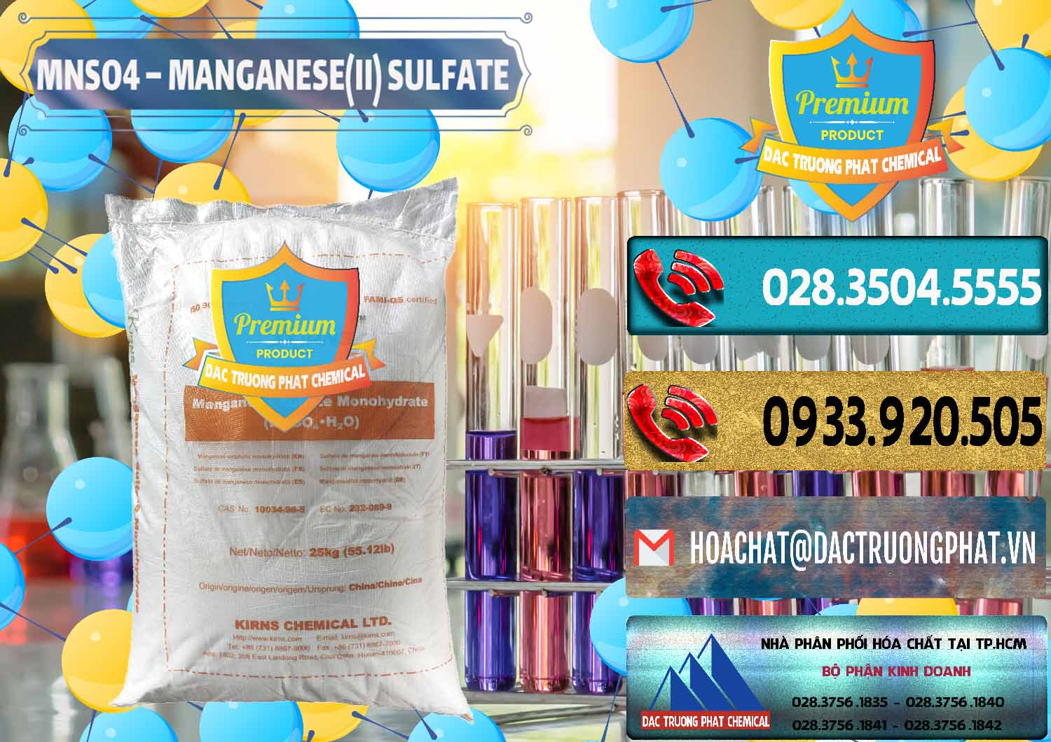 Bán | cung cấp Sulphate Mangan (II) Powder | Mangan Sulfate Monohydrate Kirns Trung Quốc China Công ty chuyên kinh doanh _ bán MNSO4 – Manganese (II) Sulfate Kirns Trung Quốc China - 0095 - Công ty cung cấp ( phân phối ) hóa chất tại TP.HCM - hoachatdetnhuom.com