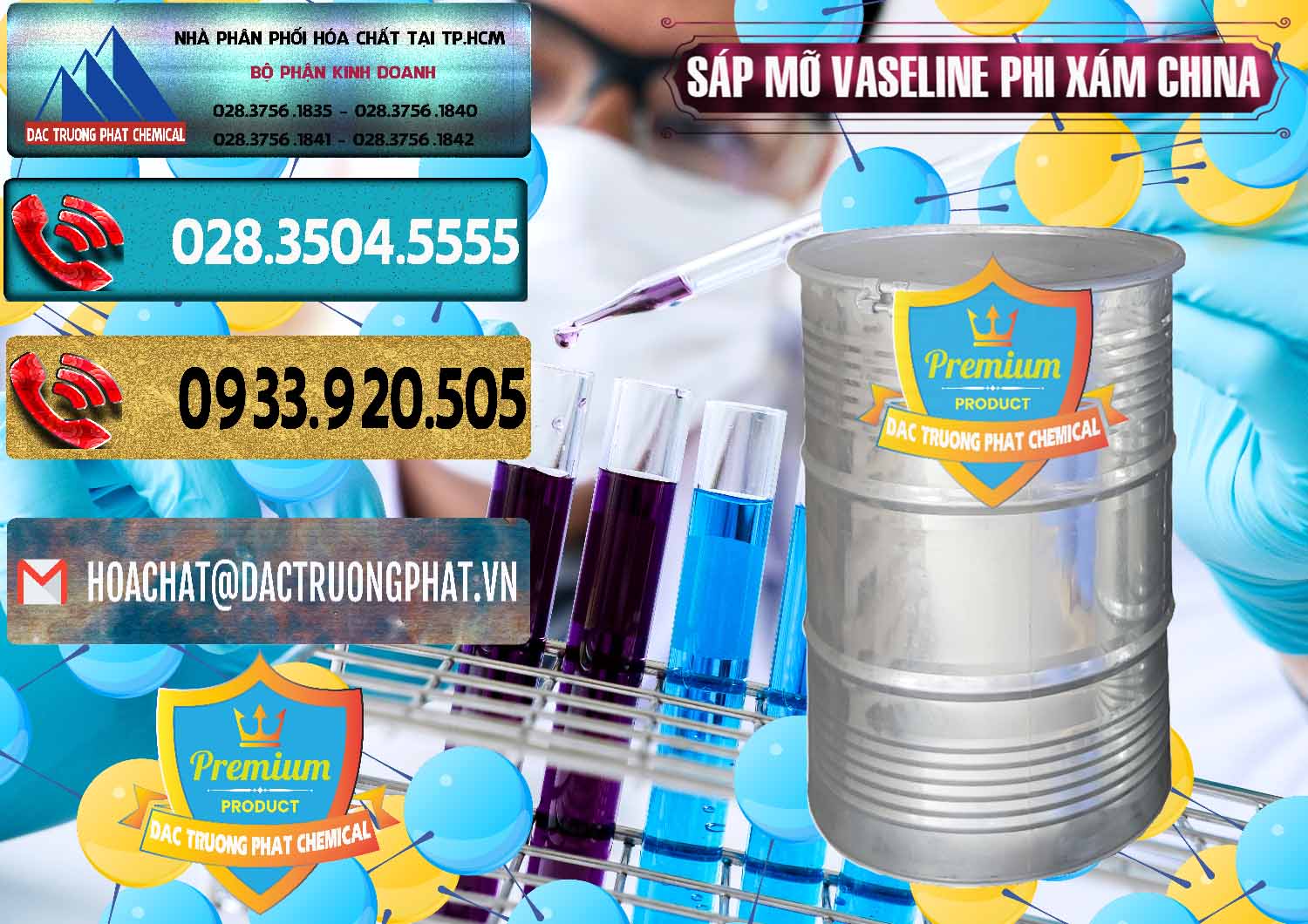 Nơi cung ứng & bán Sáp Mỡ Vaseline Phi Xám Trung Quốc China - 0291 - Cty chuyên phân phối & bán hóa chất tại TP.HCM - hoachatdetnhuom.com