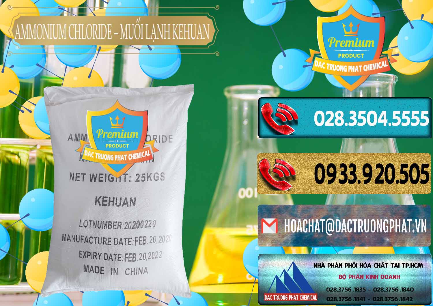 Nơi cung ứng & bán Ammonium Chloride – NH4CL Muối Lạnh Kehuan Trung Quốc China - 0022 - Kinh doanh - phân phối hóa chất tại TP.HCM - hoachatdetnhuom.com